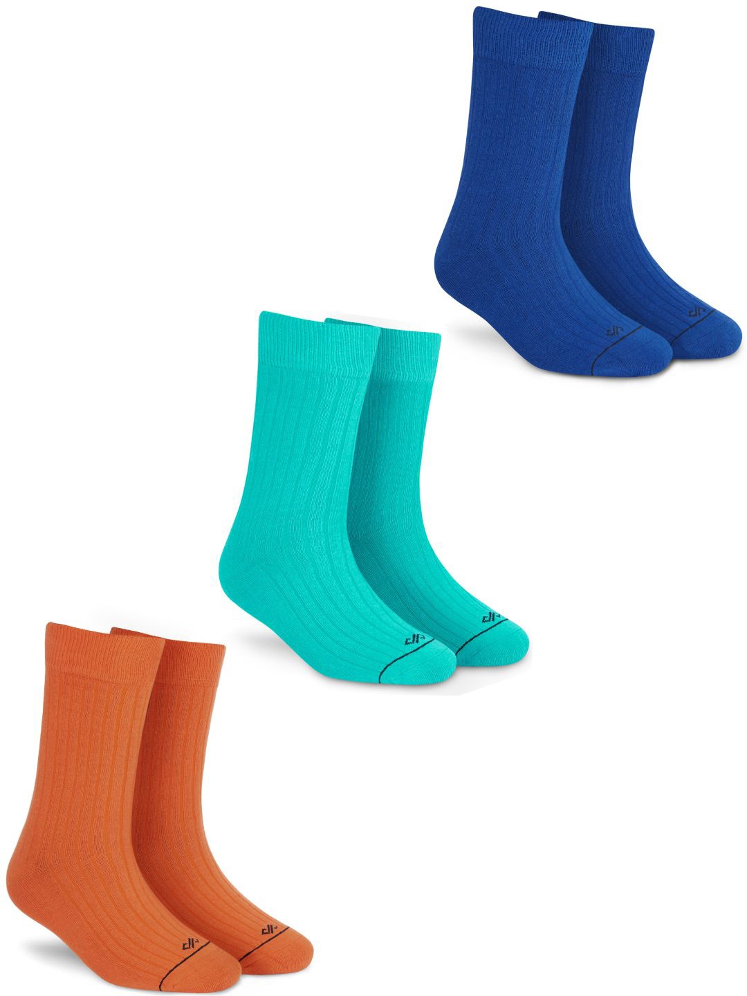 

Dynamocks Unisex Pack Of 3 Calf-Length Socks, Blue