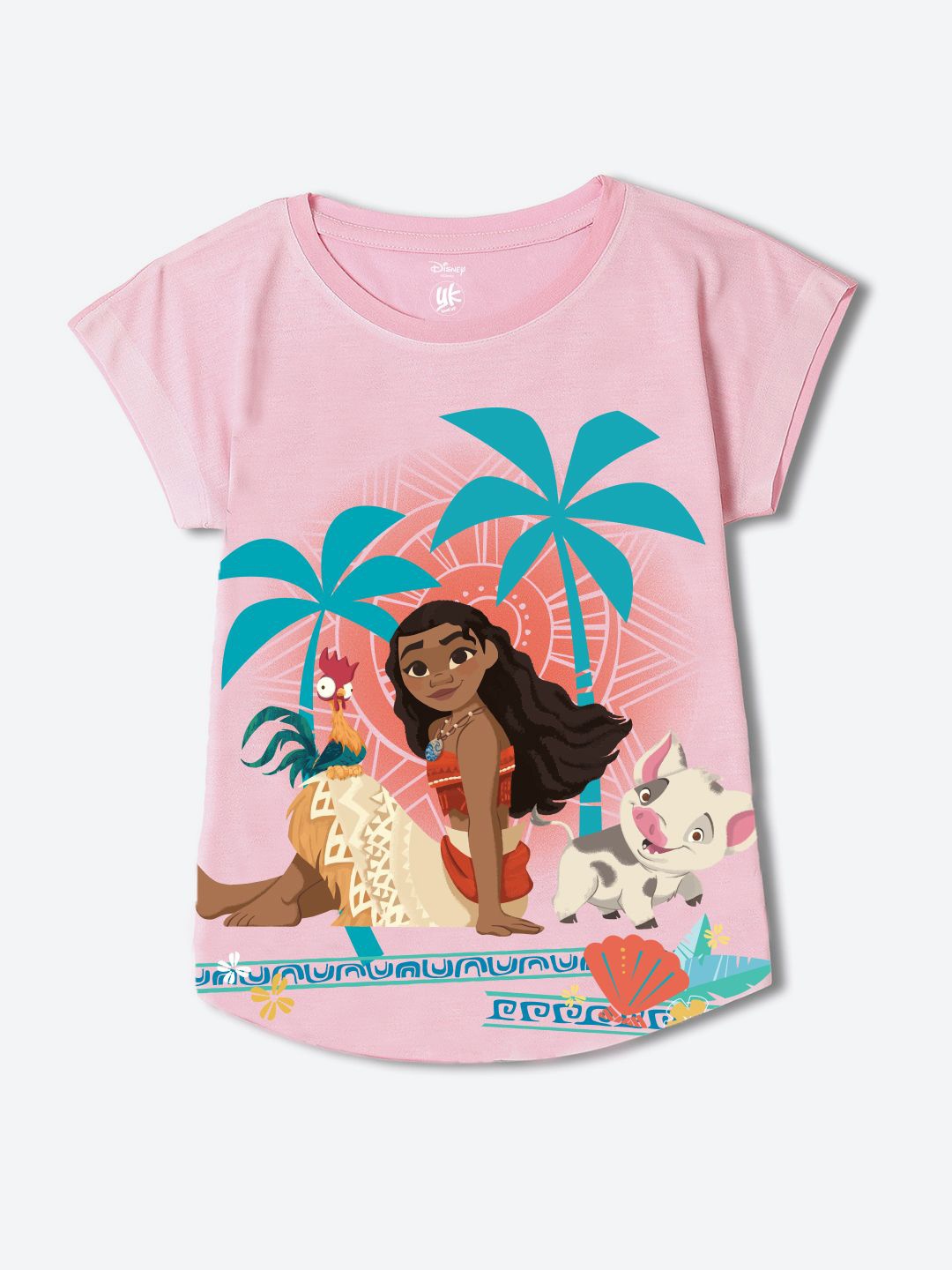 

YK Disney Print Top, Pink