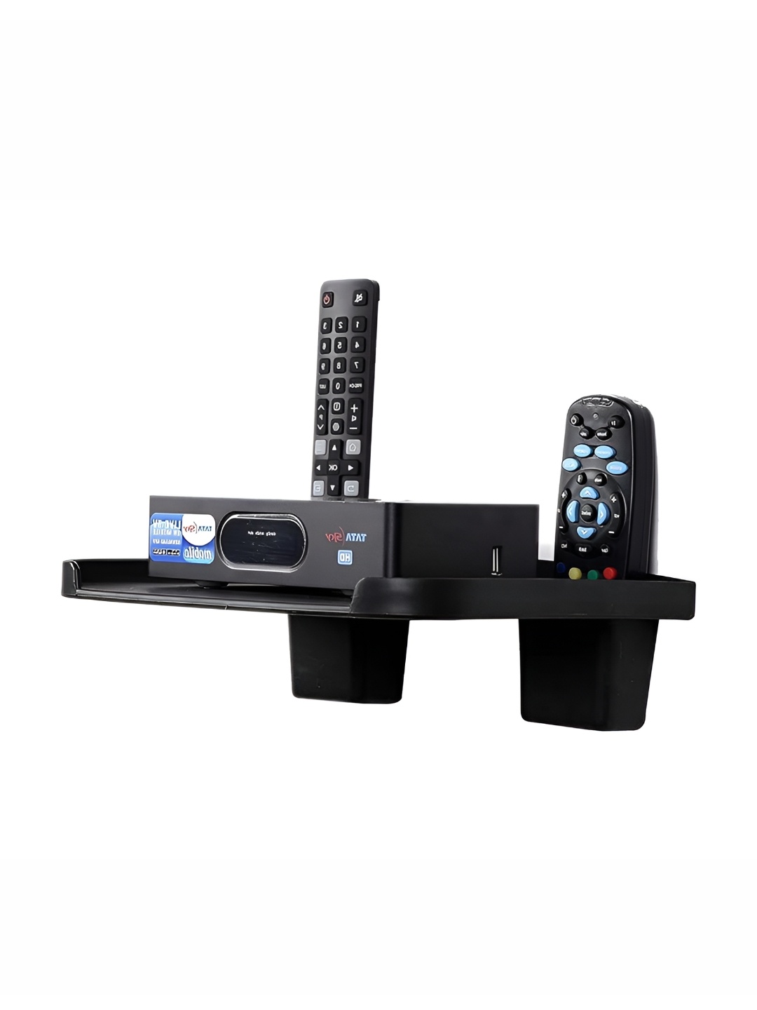 

DALUCI Set Top Box Stand With 2 Remote Holder, Black