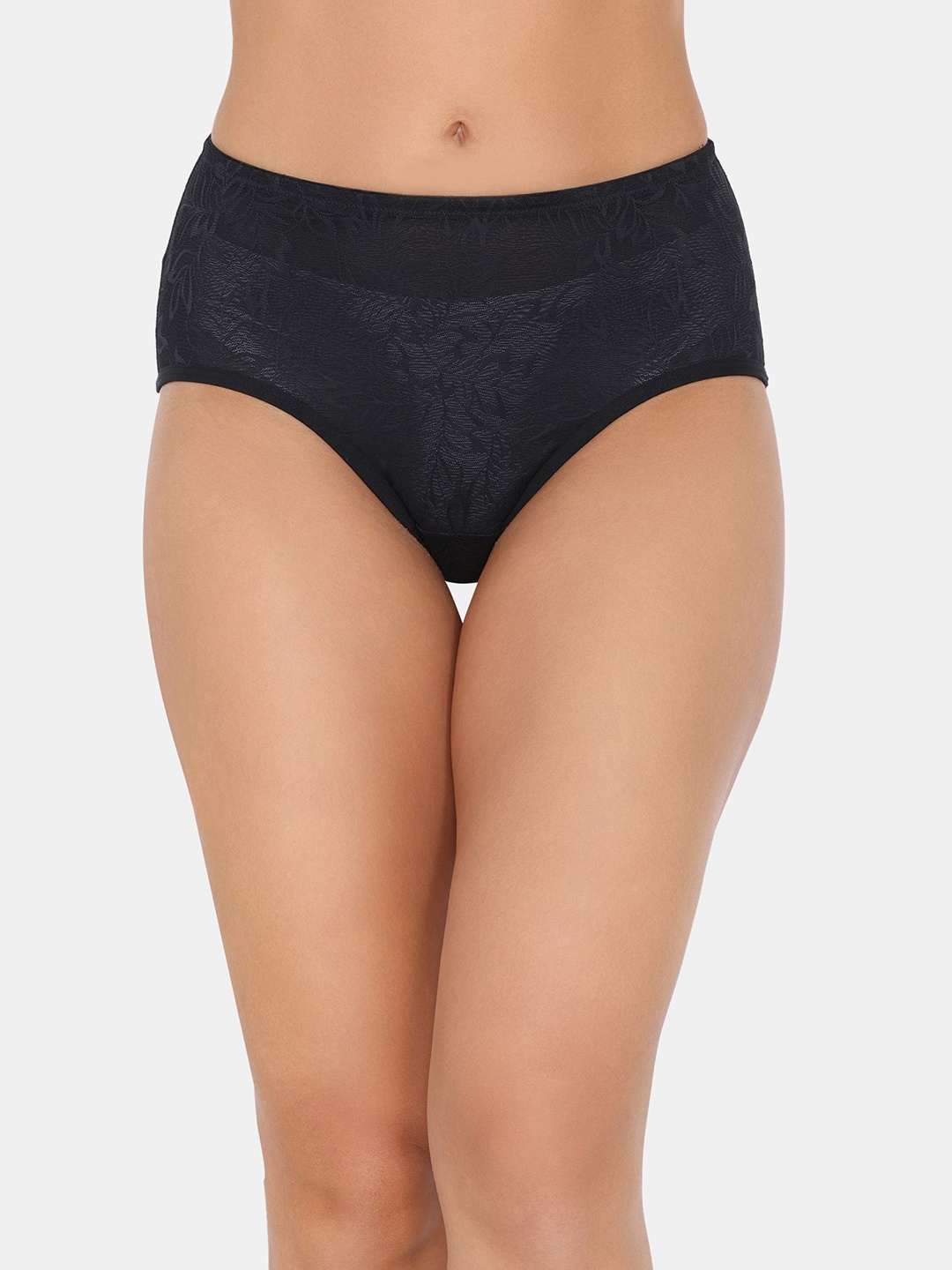 

Zivame Self-Designed Mid-Rise Hipster BriefsZI289EFASHBLACK, Black