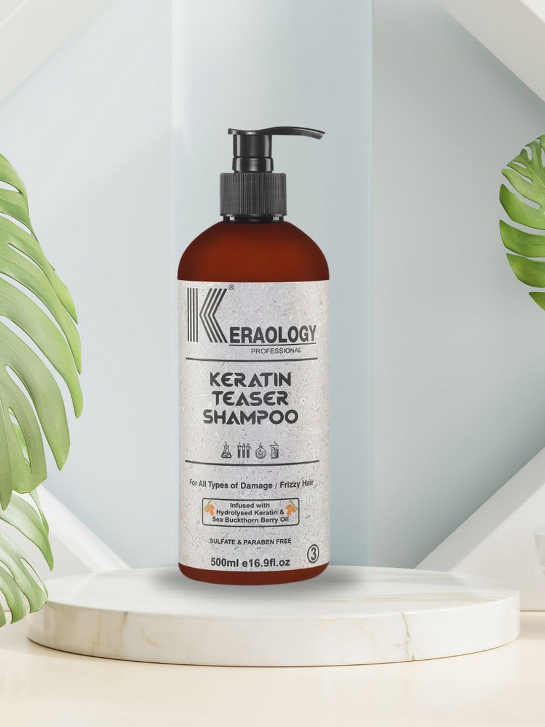 

Keraology Keratin Teaser Shampoo-500ml, Off white