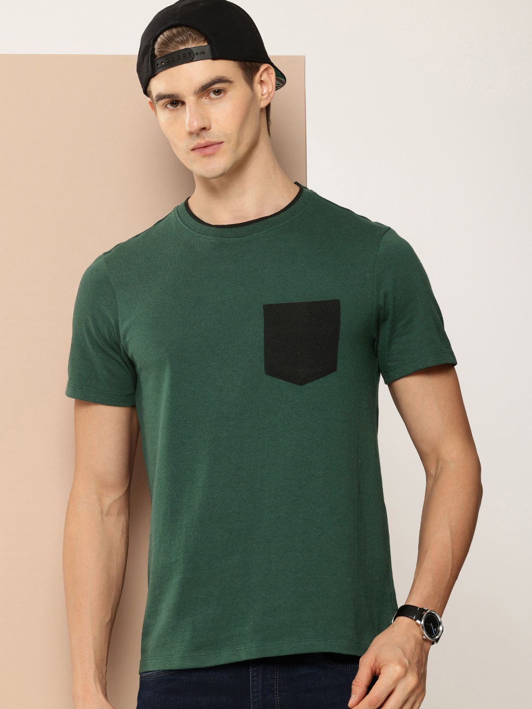 

encore by INVICTUS Pockets T-shirt, Green