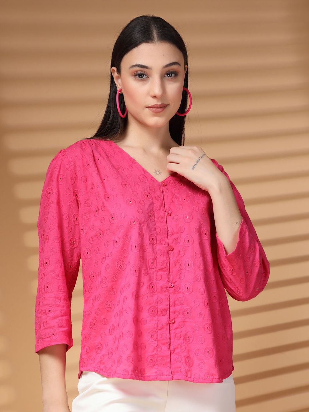 

plusS Cotton Top, Pink