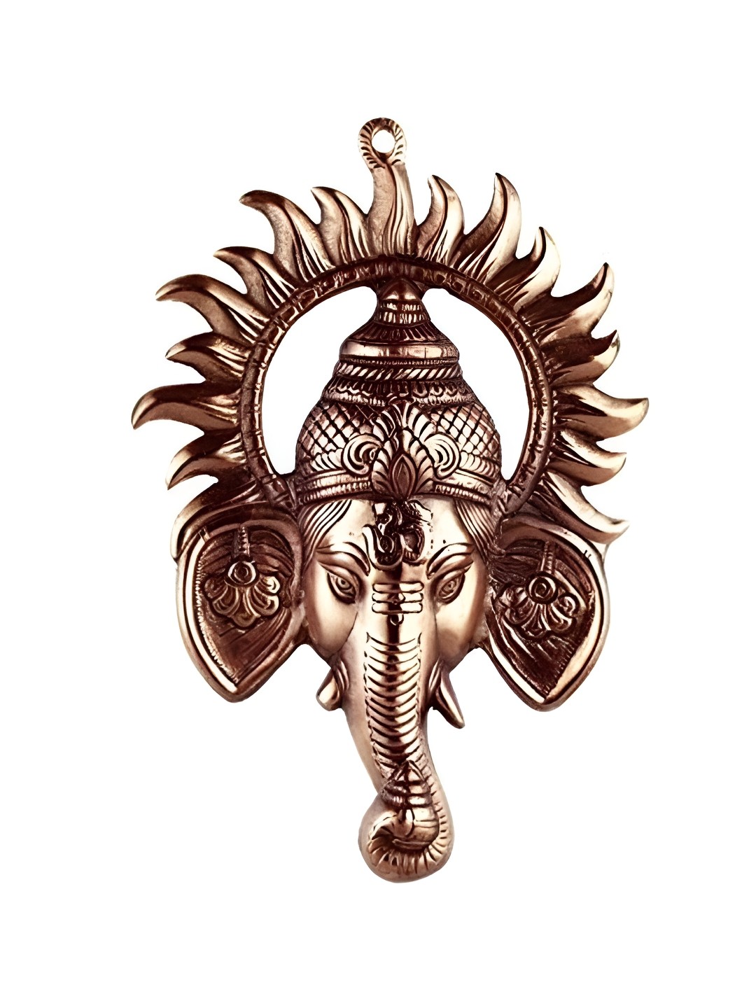 

INTERNATIONAL GIFT Copper-Toned and Black Lord Ganesh Wall Hanging
