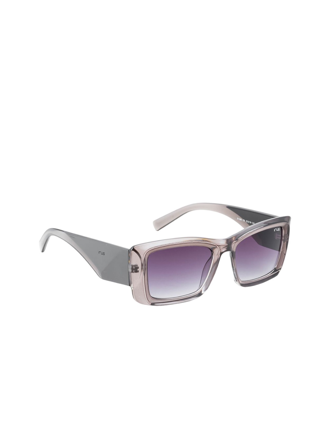 

IRUS by IDEE Women Rectangle Sunglasses with UV Protected Lens IRS1290C6SG, Purple