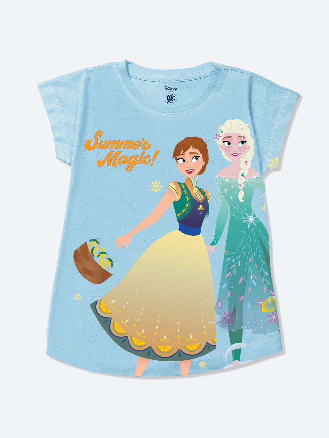 

YK Disney Print Top, Blue