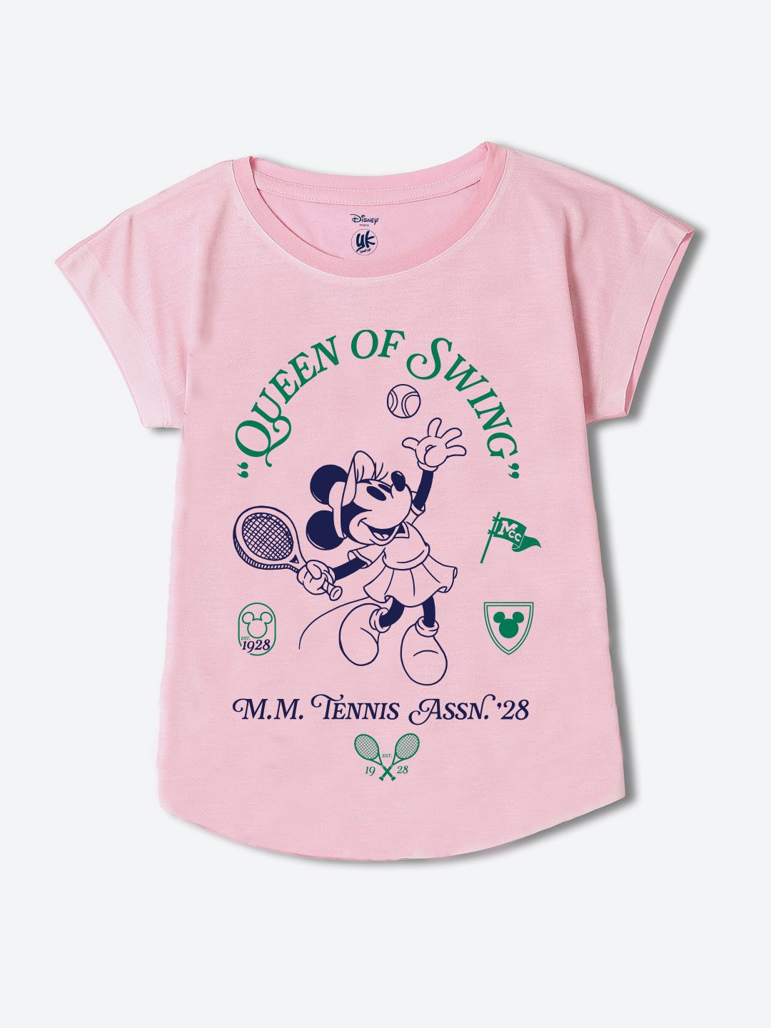 

YK Disney Print Top, Pink