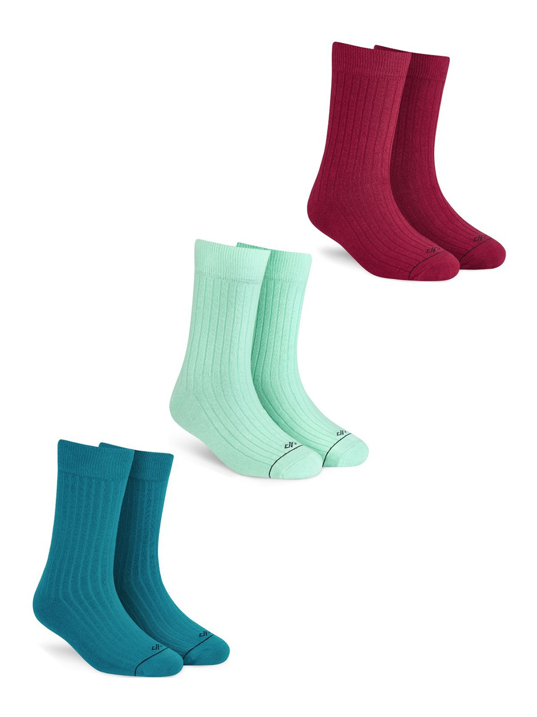 

Dynamocks Unisex Pack Of 3 Calf-Length Socks, Green