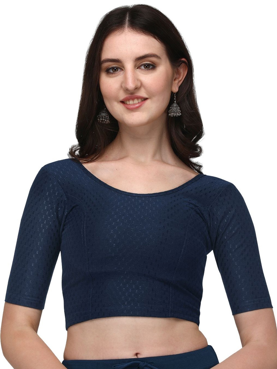 

JUMKHAA Blouson Crop Top, Blue