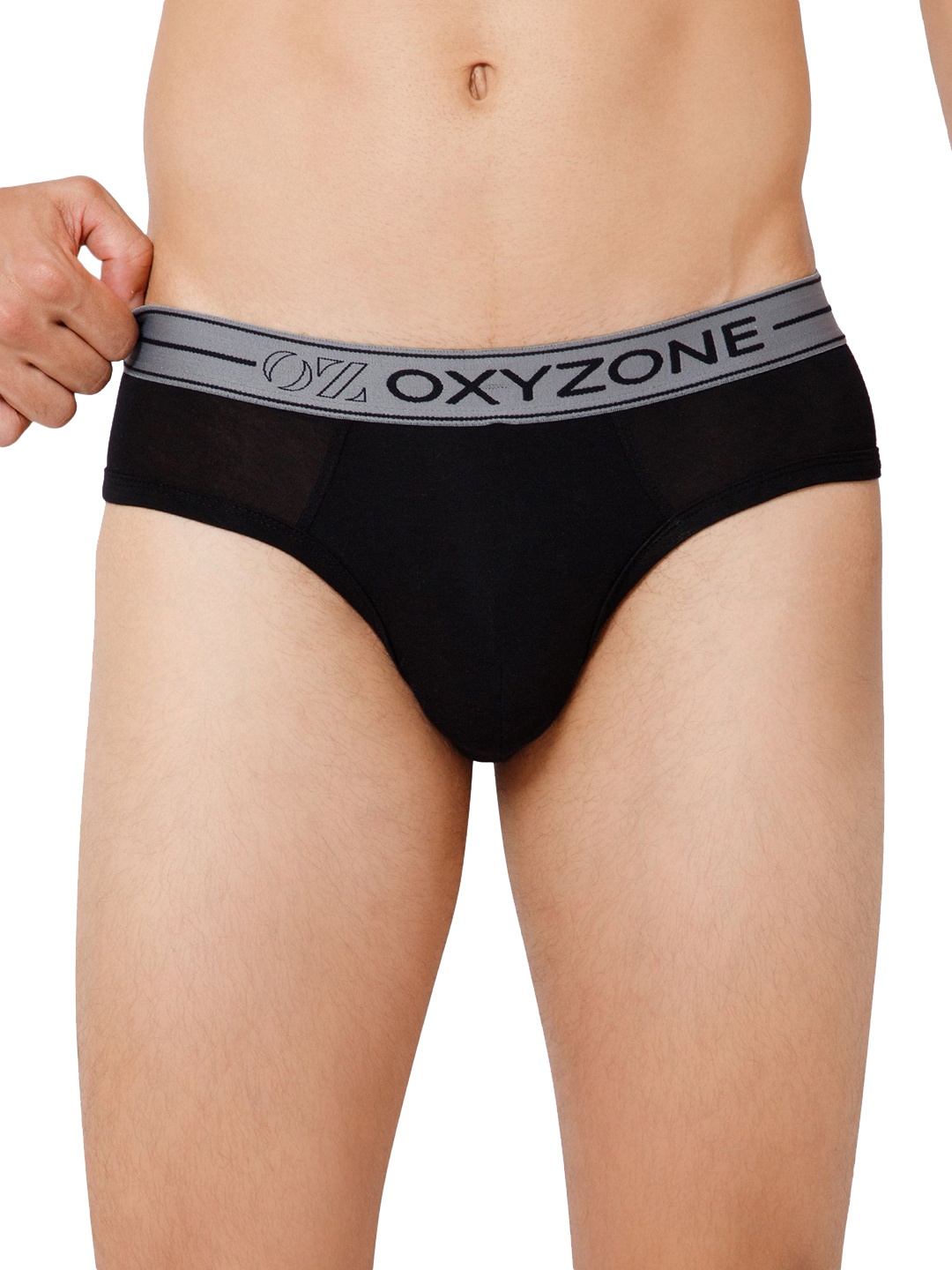 

OXYZONE Printed Anti-Bacterial Basic Briefs ALENA _BLACK