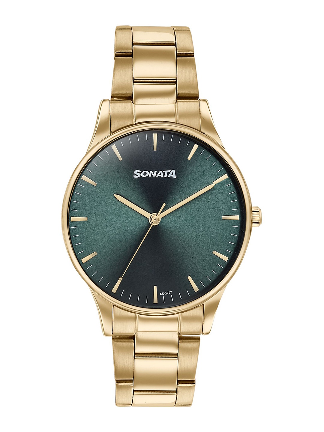

Sonata Men Dial & Stainless Steel Bracelet Style Straps Analogue Watch 77144YM04, Green