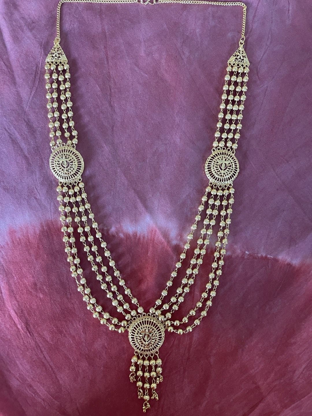 

Digital Dress Room Gold Plated Layered Necklace