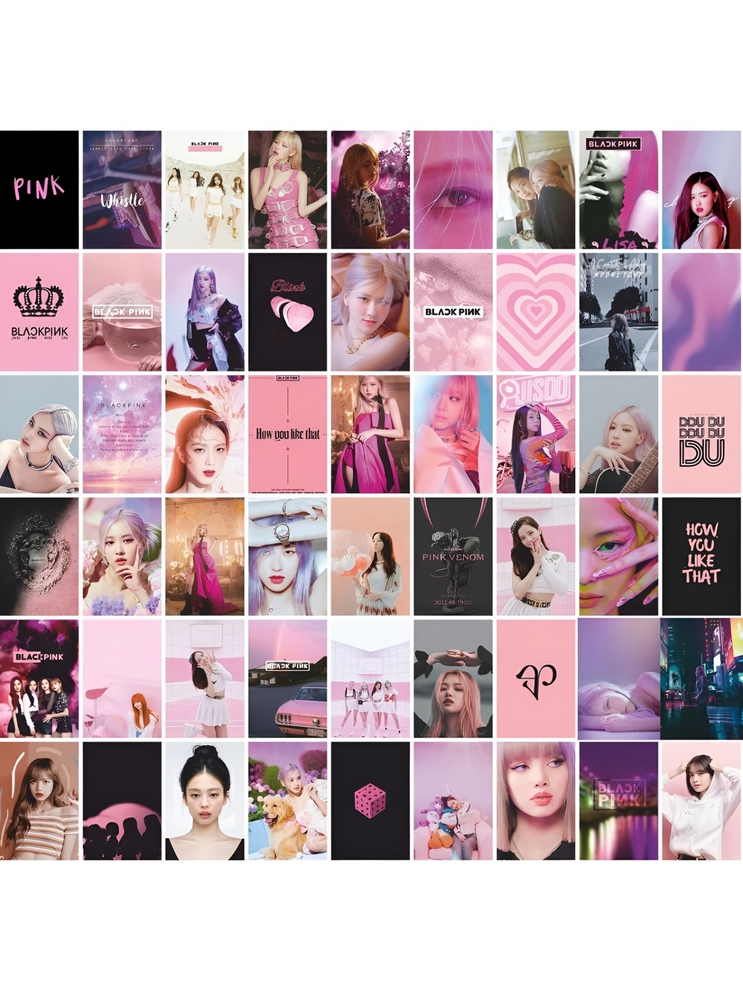 

CVANU Pink and Blue 113 Pieces Paper Wall Posters