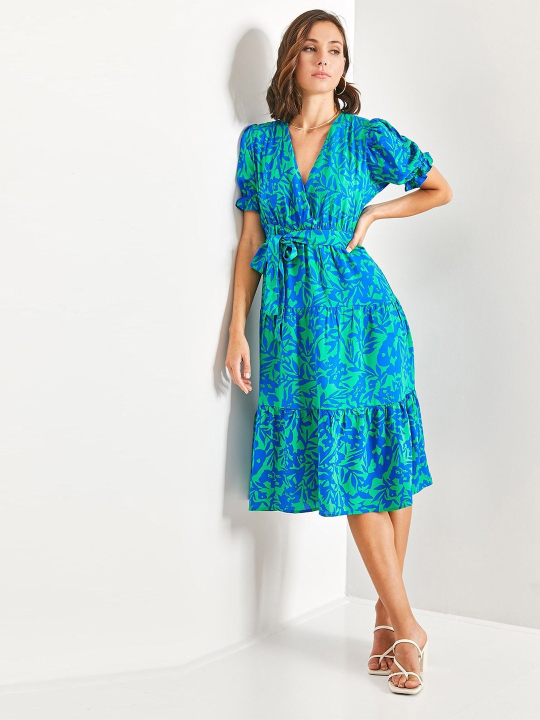 

BIANCO LUCCI Print Dress for Women's, Green