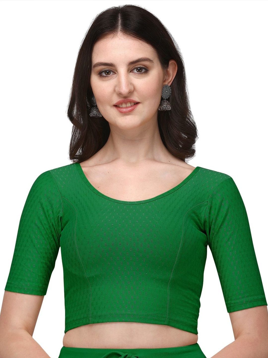 

JUMKHAA Blouson Crop Top, Green