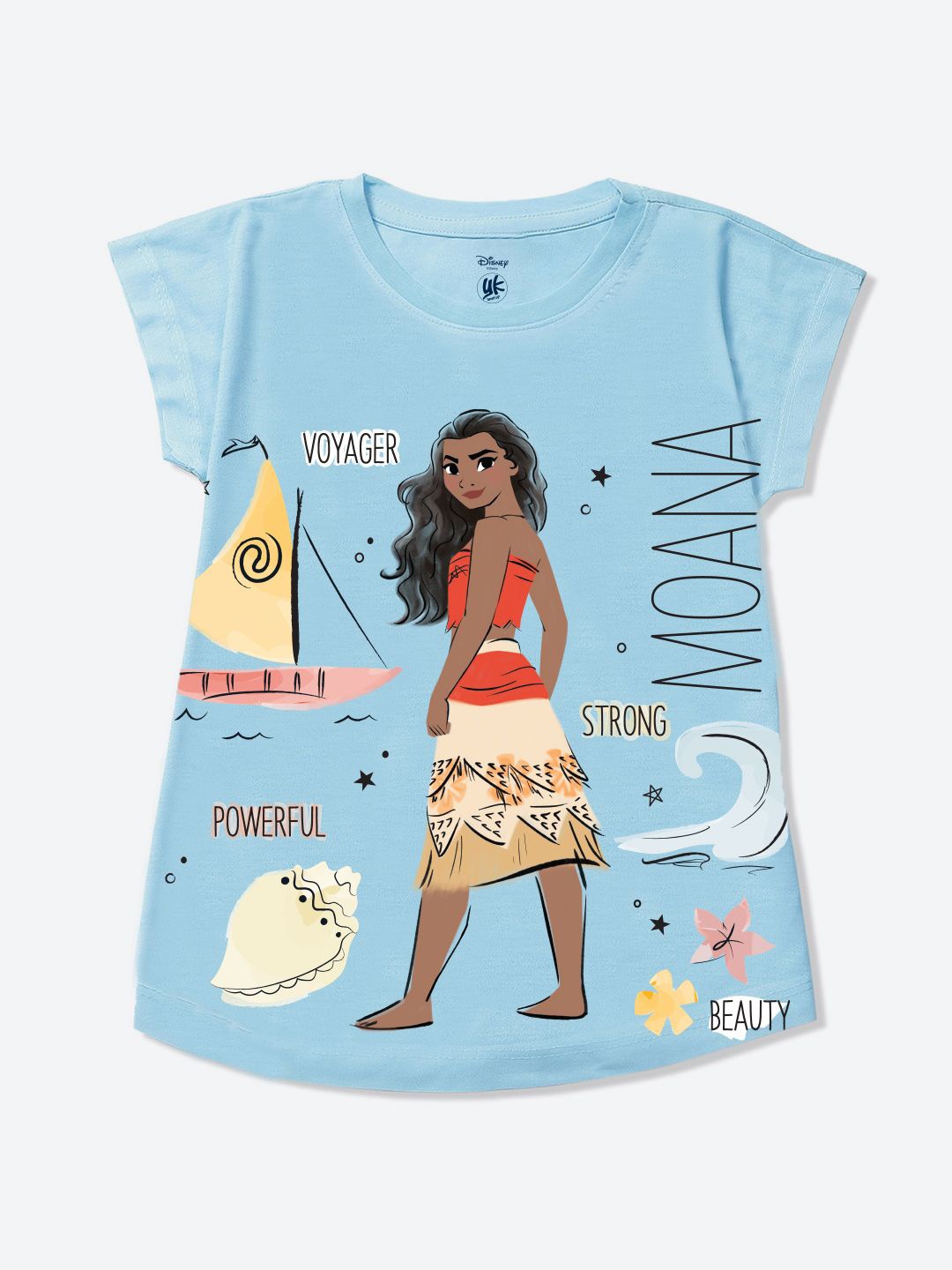 

YK Disney Print Top, Blue