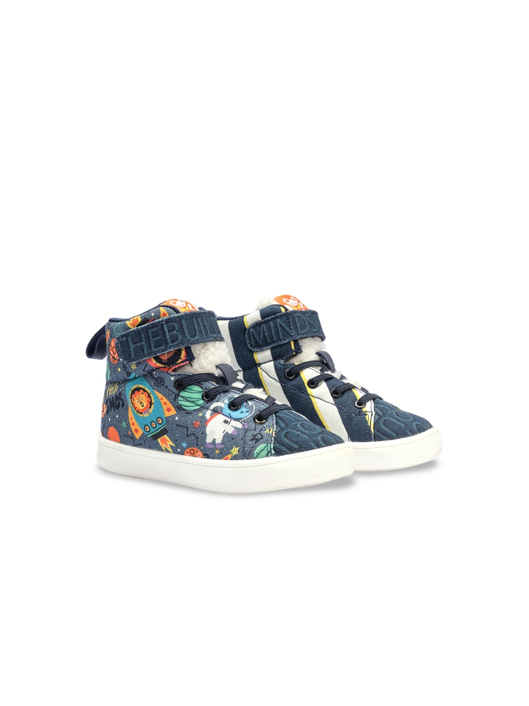 

HOPUP Unisex Kids Colourblocked Slip-On Sneakers, Navy blue