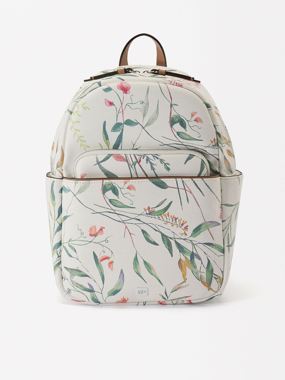 

PARFOIS Women Printed Backpack, White