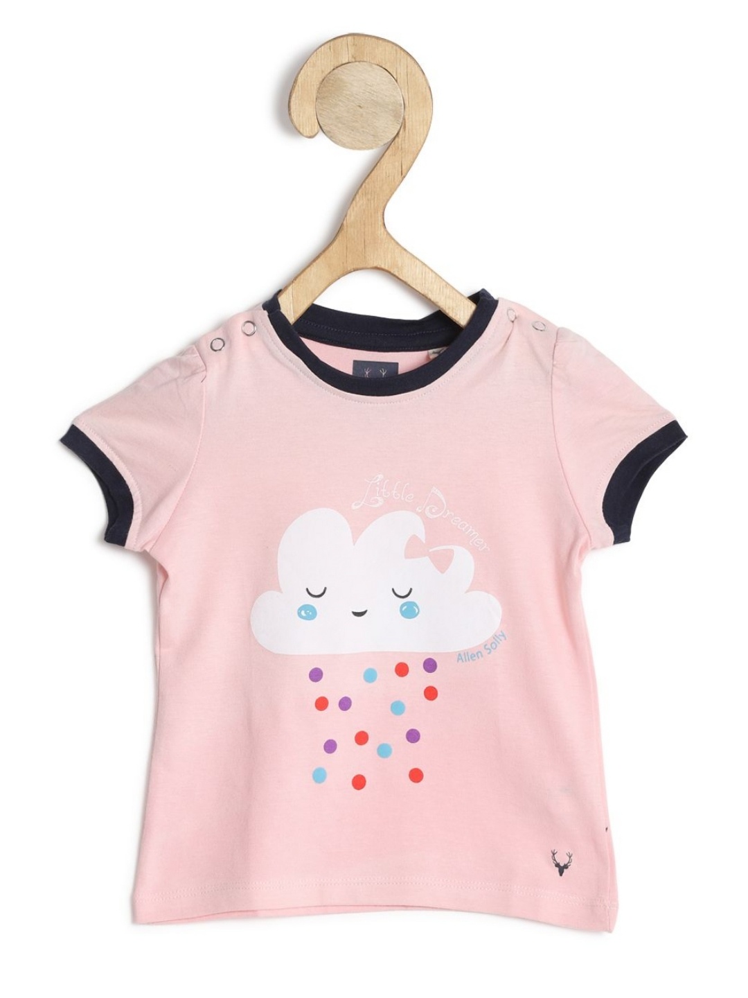

Allen Solly Junior Girls Graphic Printed Round Neck Cotton T-Shirt, Pink
