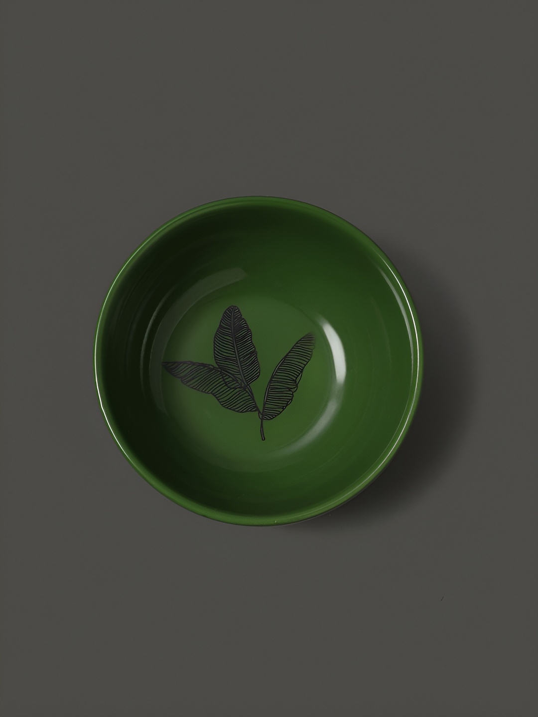 

Ritu Kumar Green Printed Serving Bowl