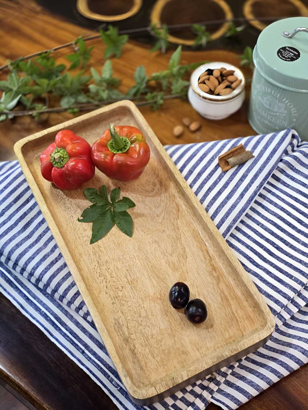 

Folkstorys Bhoomi Brown Wooden Serving Tray