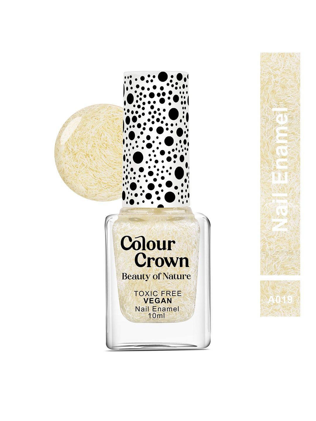 

CROWN Beauty Of Nature Longwear Glossy Finish Nail Enamel 10 ml - White Slice A019