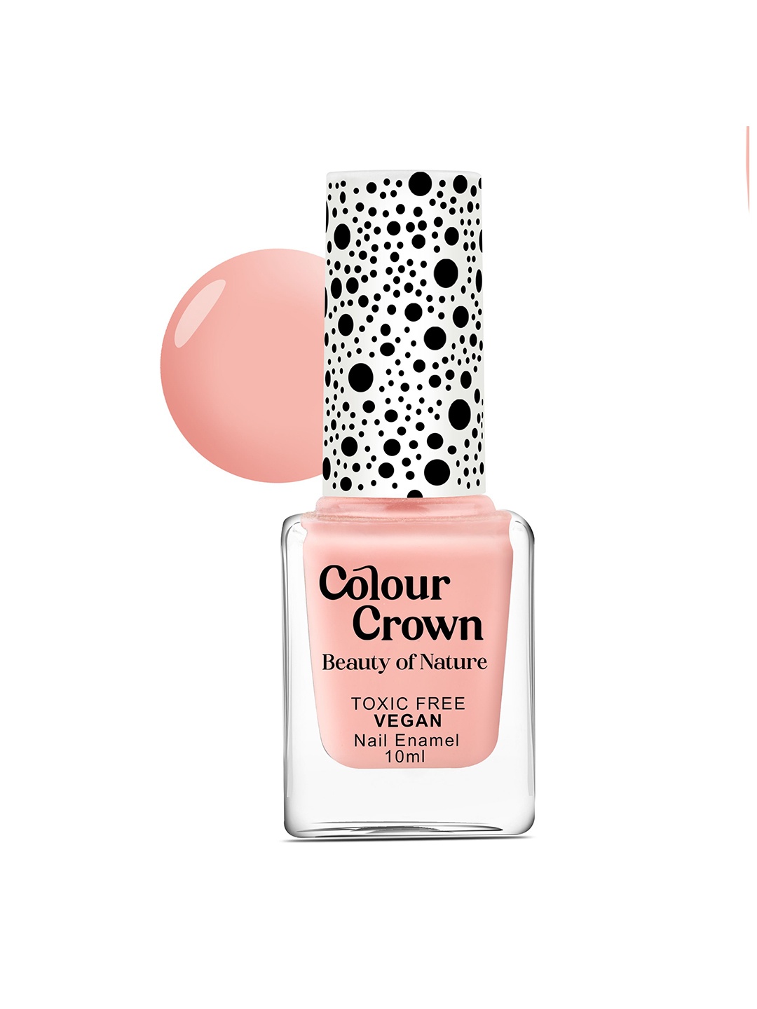 

CROWN Beauty Of Nature Longwear Glossy Finish Nail Enamel-10ml-C058, Peach