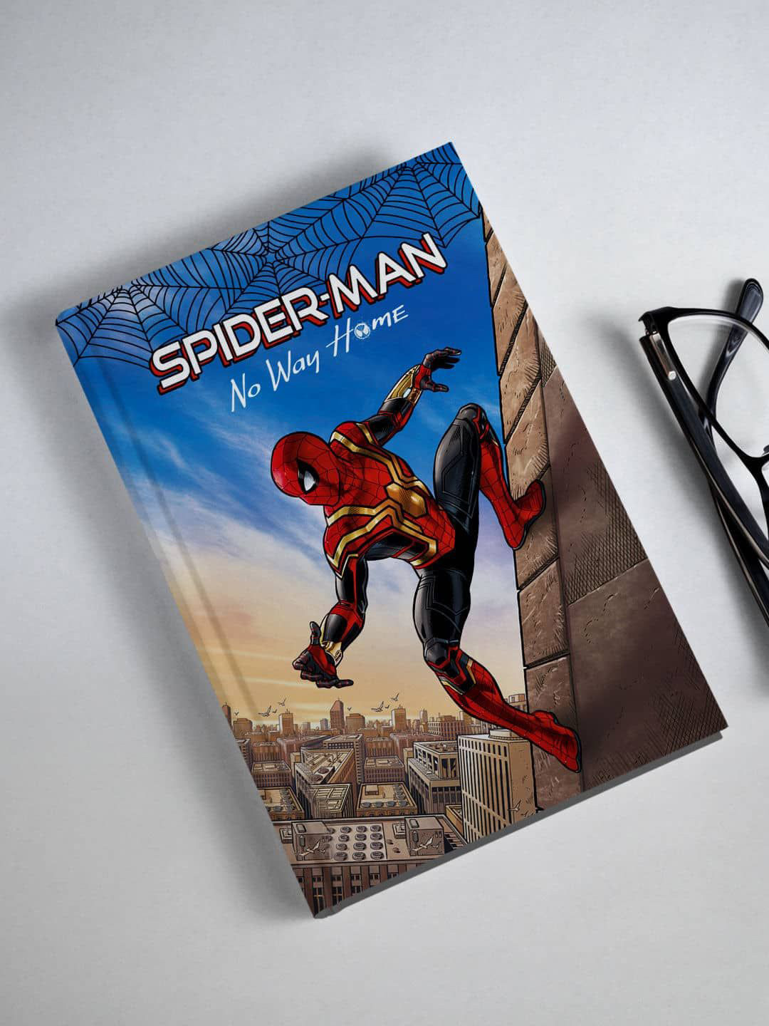 

macmerise Blue & Beige No Way Home Spidey Printed A5 Ruled Notebook