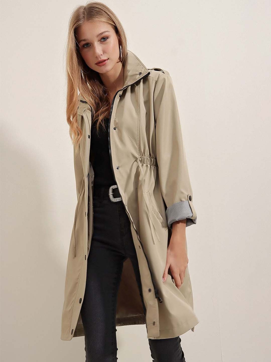 

BIGDART Single-Breasted Overcoats, Beige
