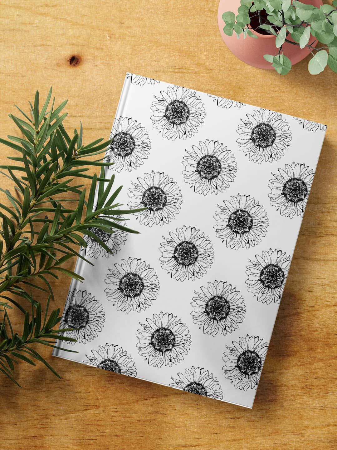 

macmerise White & Grey Printed Notebook Stationery