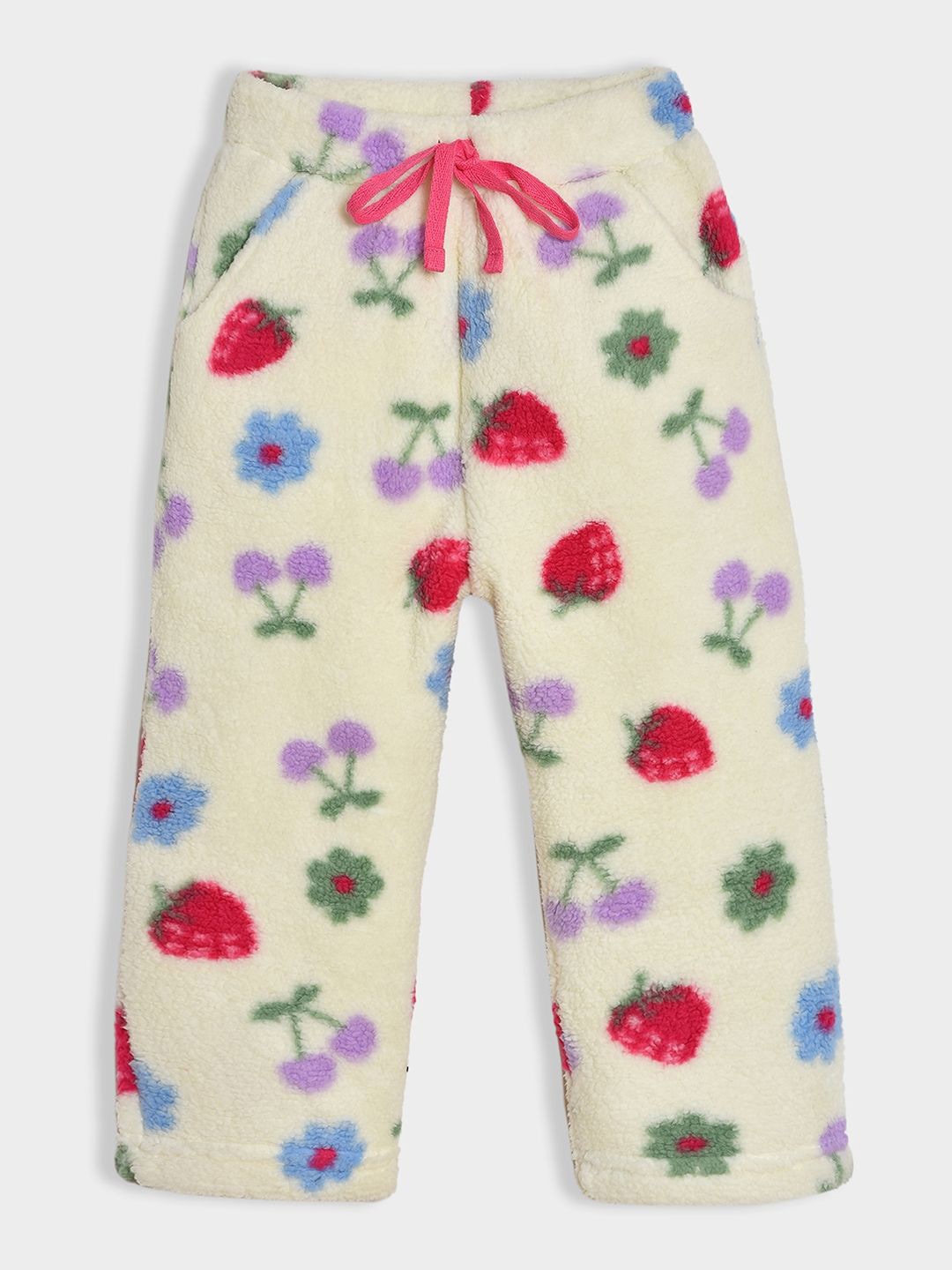

MiArcus Girls Printed Lounge Pants, Cream