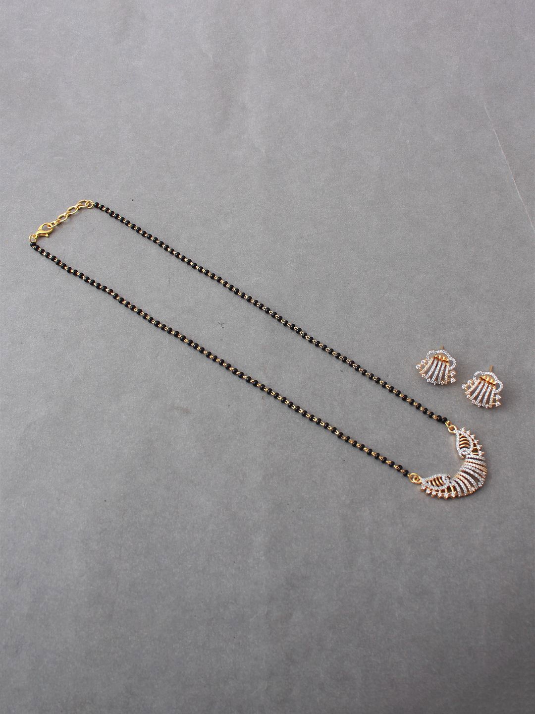 

Mirana Gold-Plated Artificial Stones Mangalsutra