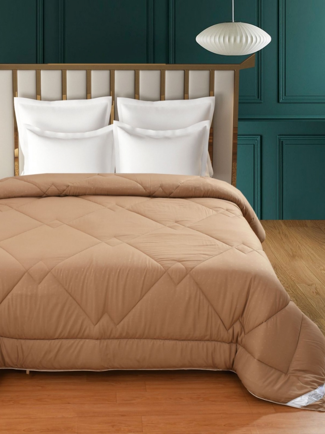 

Florida Symphony Brown Quilted 200 GSM Reversible AC Double Bed Comforter