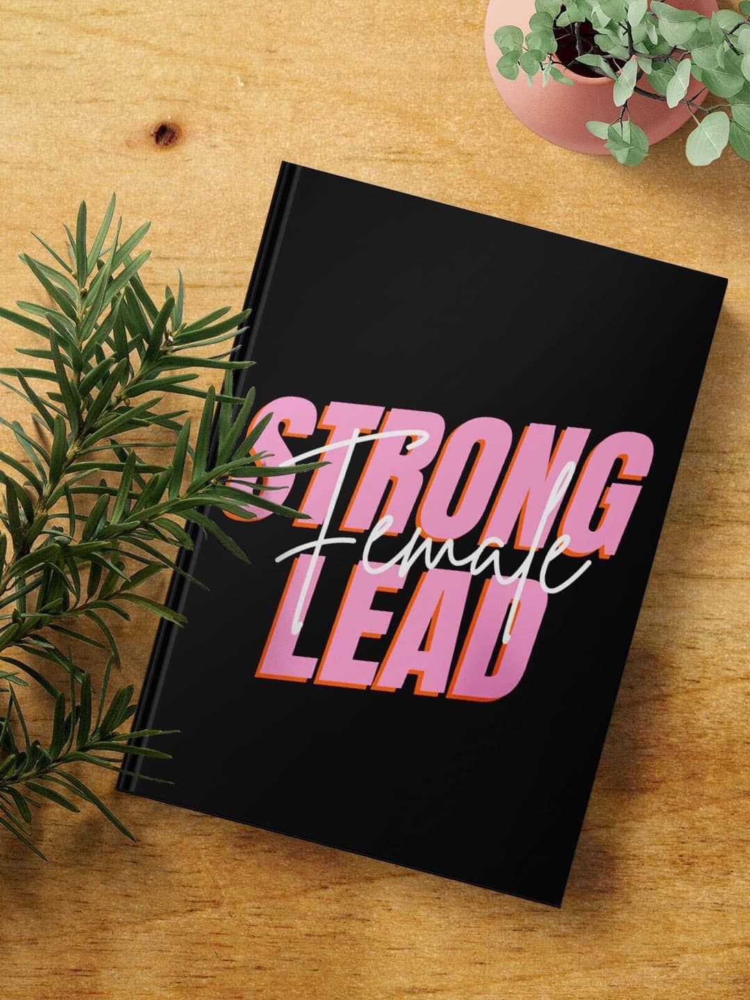 

macmerise Strong Female Lead Printed A5 Ruled Notebook, Black