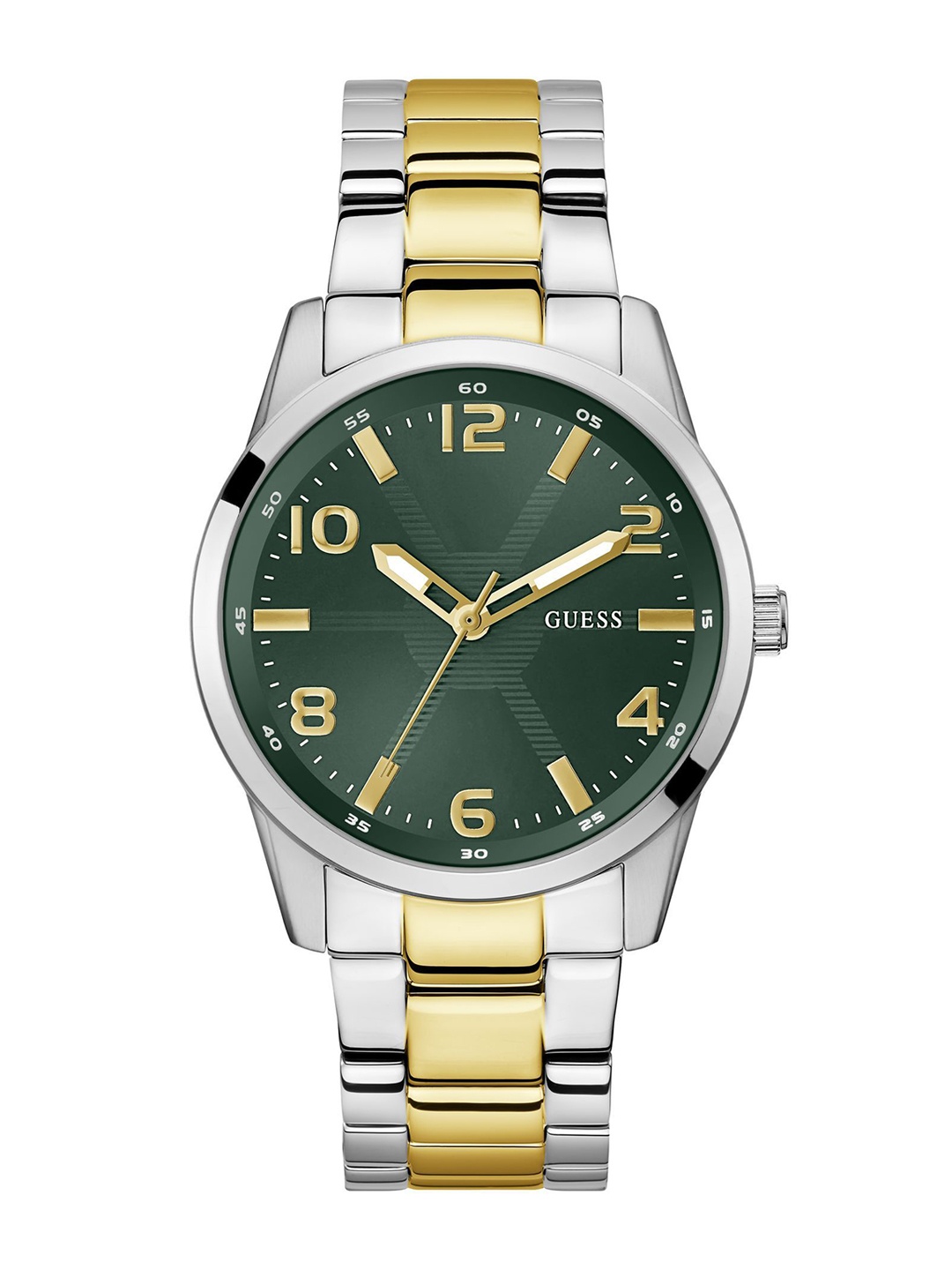 

GUESS Men Dial & Stainless Steel Straps Analogue Watch GW0804G4, Green