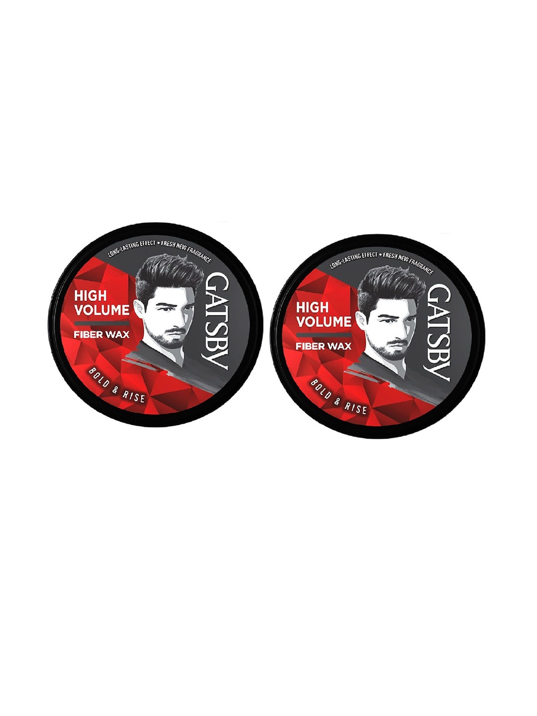 

Gatsby Set of 2 Men Styling Fiber High Volume Hair Wax- 75g Each, Black