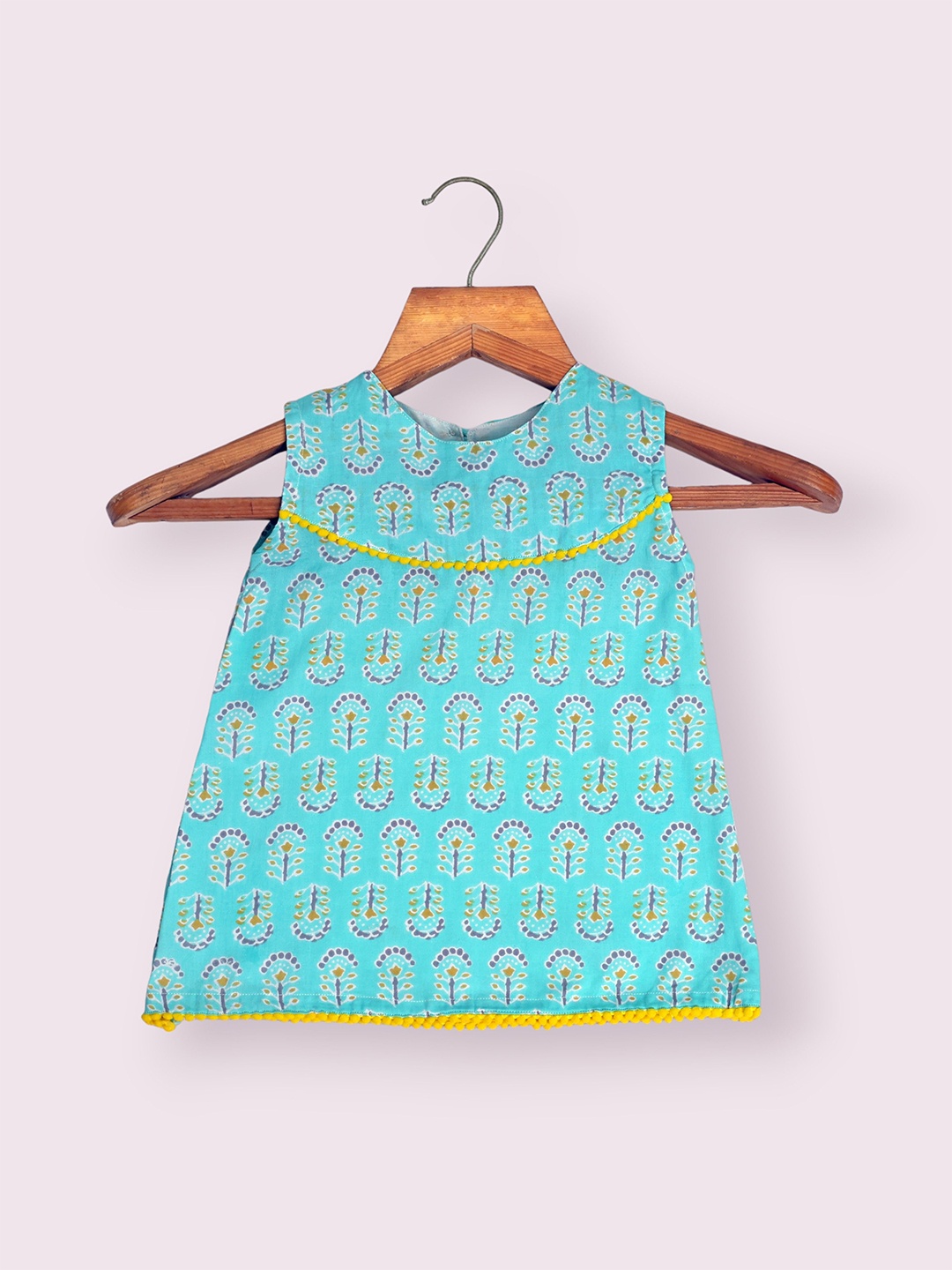 

MYZUIE Girls Printed A-Line Dress, Blue