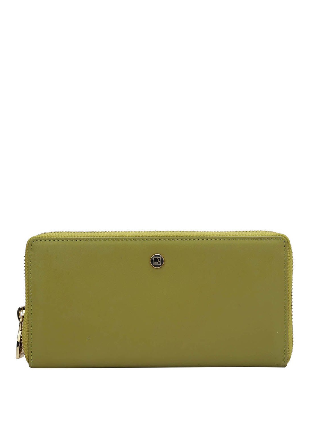 

Da Milano Women Leather Zip Around Wallet, Green