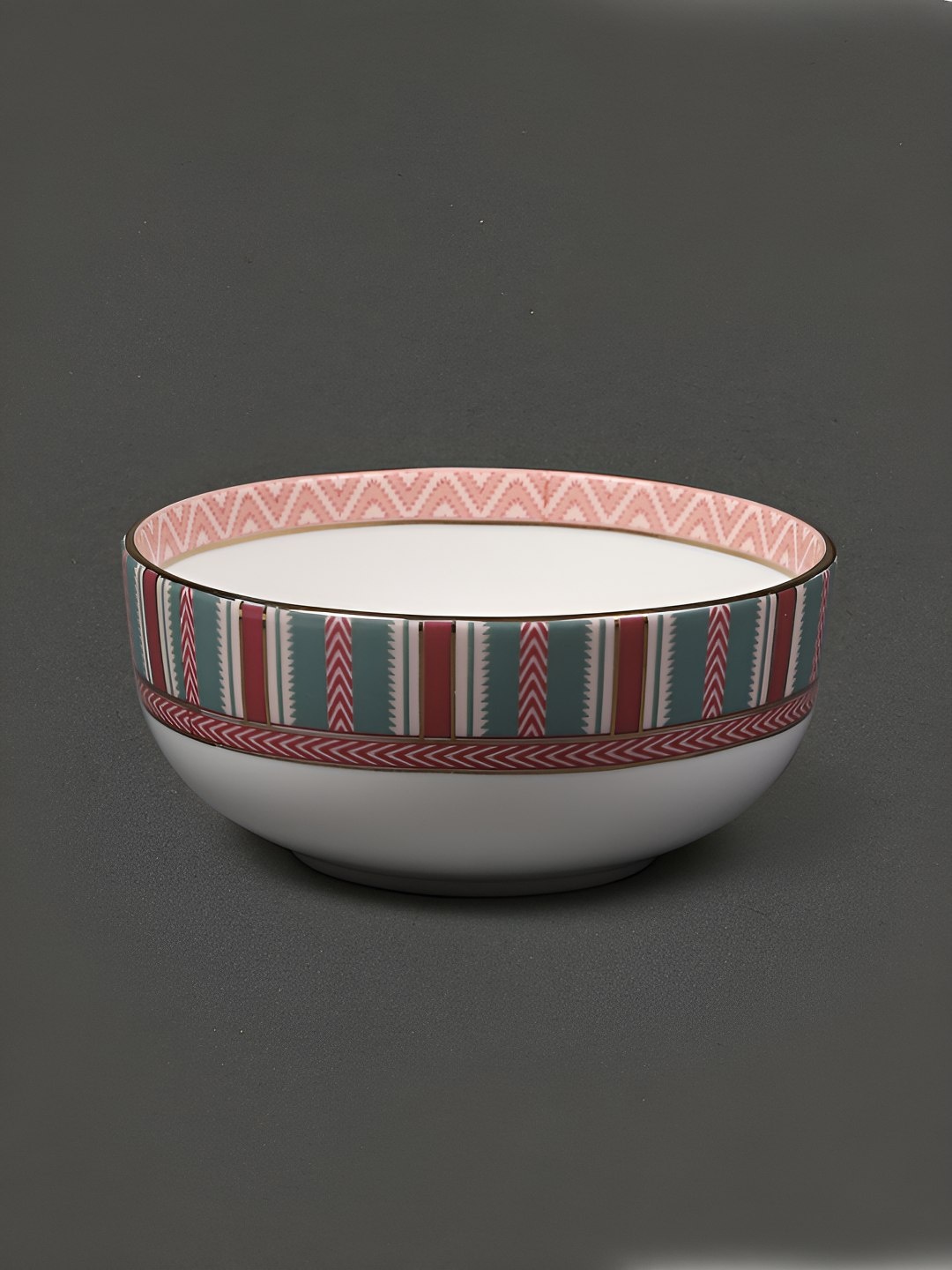 

Ritu Kumar White & Red Printed Serving Bowl