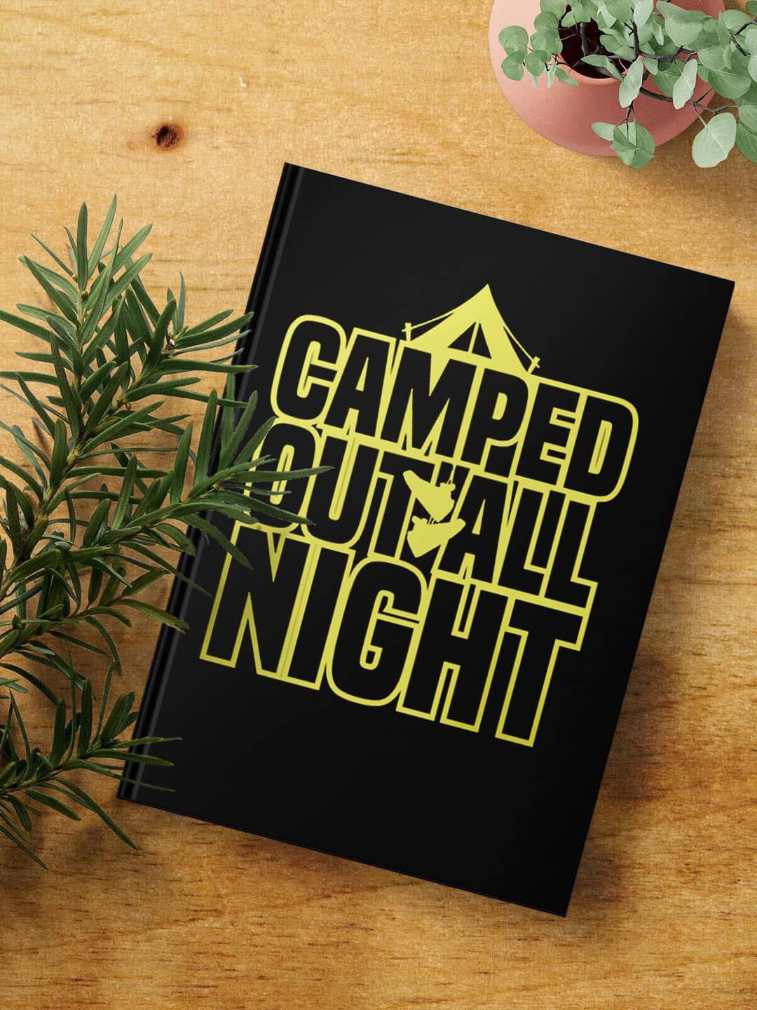 

macmerise Sneakerhead Camped Out Printed Hard Cover A5 Ruled Notebook, Black