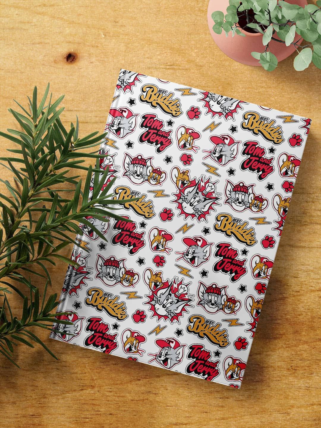 

macmerise White & Red Playful Pair Printed A5 Ruled Notebook