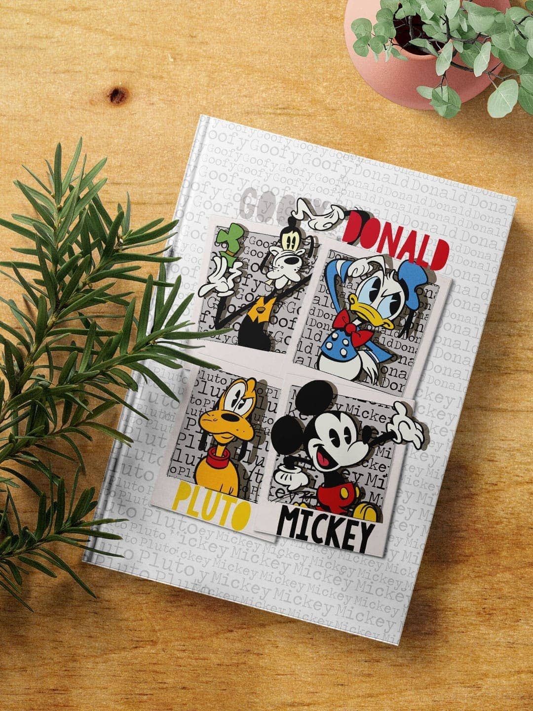 

macmerise Disney Dudes Printed A5 Ruled Notebook, White