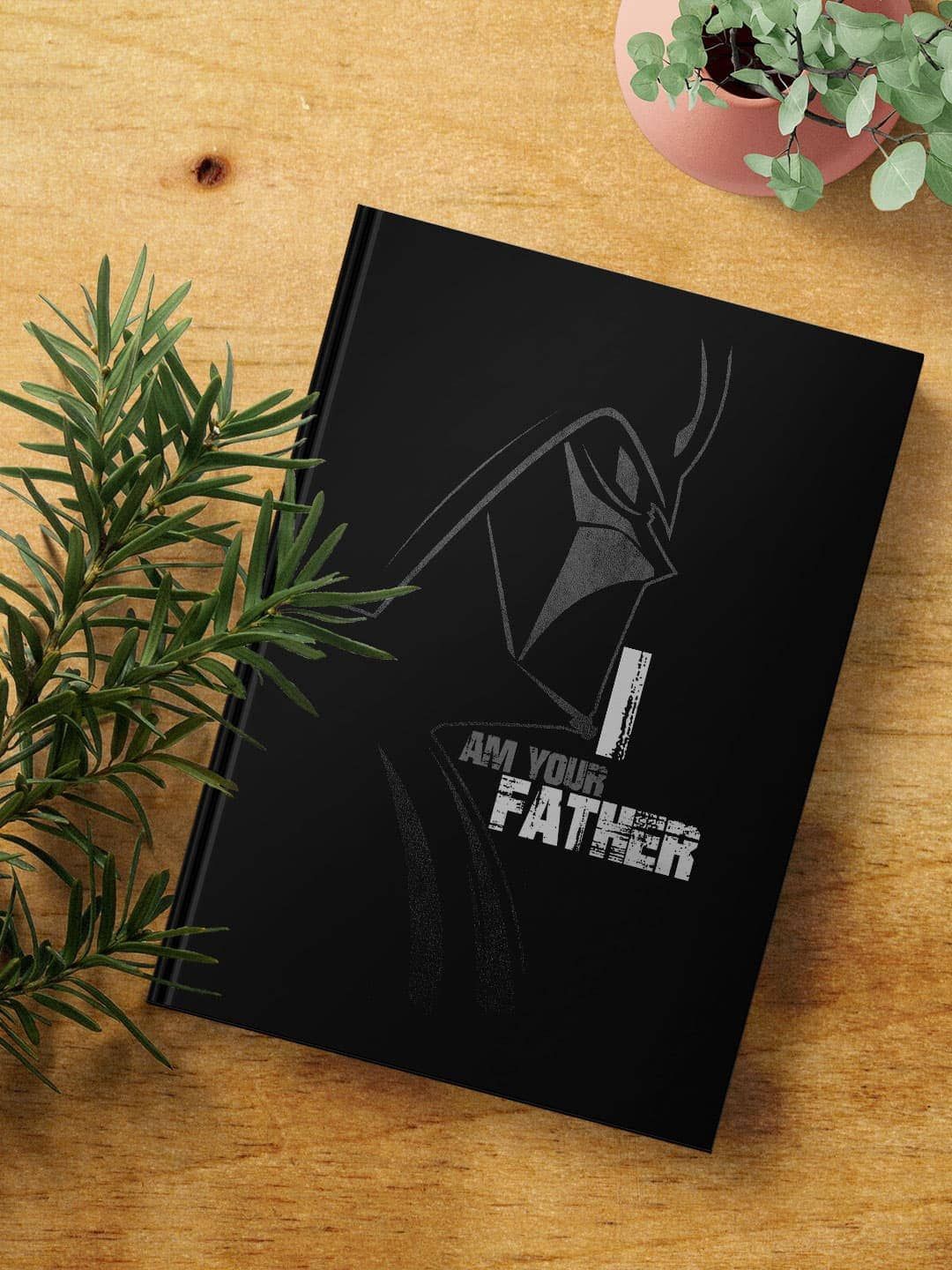 

macmerise Black & White I am Your Father Printed A5 Ruled Notebook