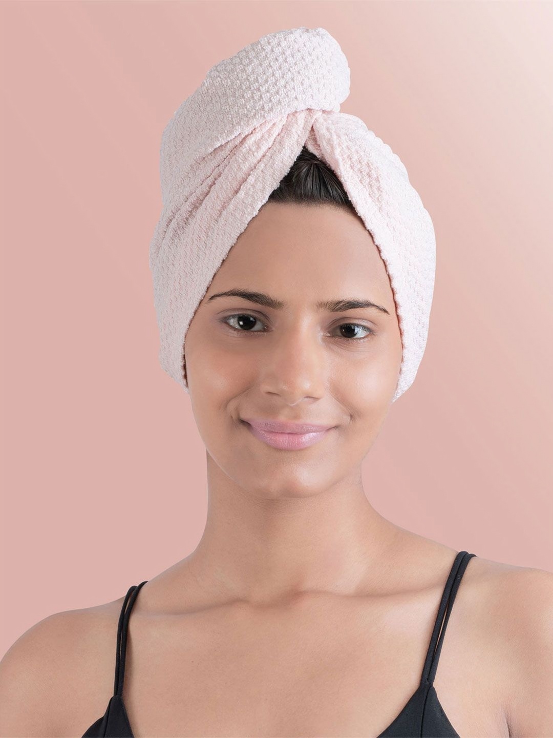 

MYTRIDENT Urban Pink Pure Cotton 233 GSM Headwrap Towel