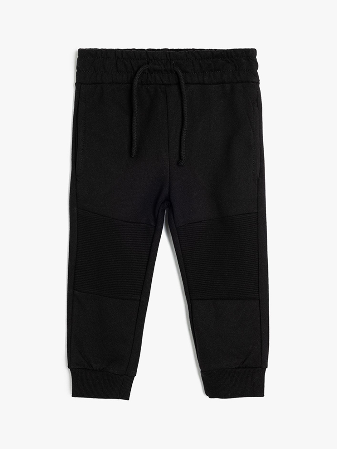 

Koton Boys Pure Cotton Mid-Rise Joggers, Black