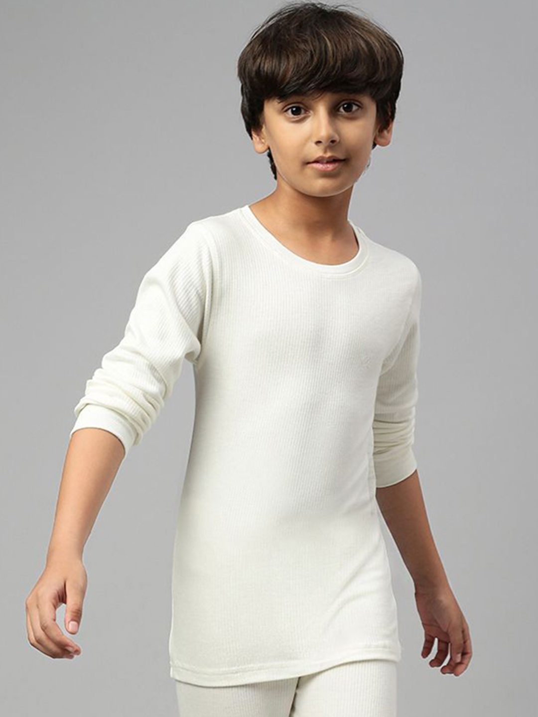 

ONN Boys Cotton Thermal Set, White