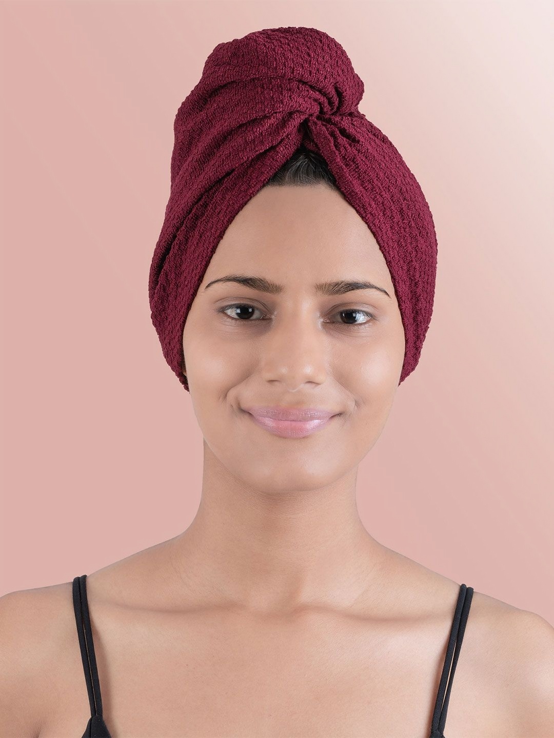 

MYTRIDENT Urban Red Pure Cotton 233 GSM Headwrap Towel