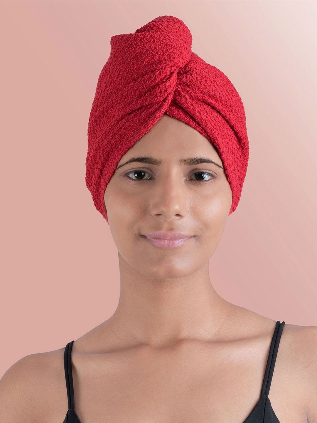 

MYTRIDENT Urban Red Pure Cotton 233 GSM Headwrap Towel