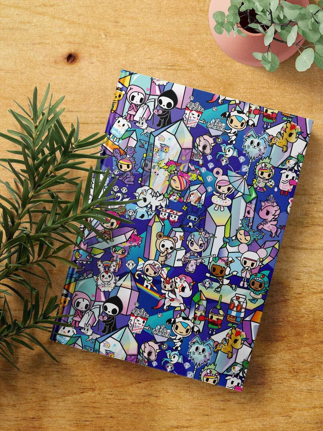 

macmerise Blue & Green TD Ensemble Printed A5 Ruled Notebook