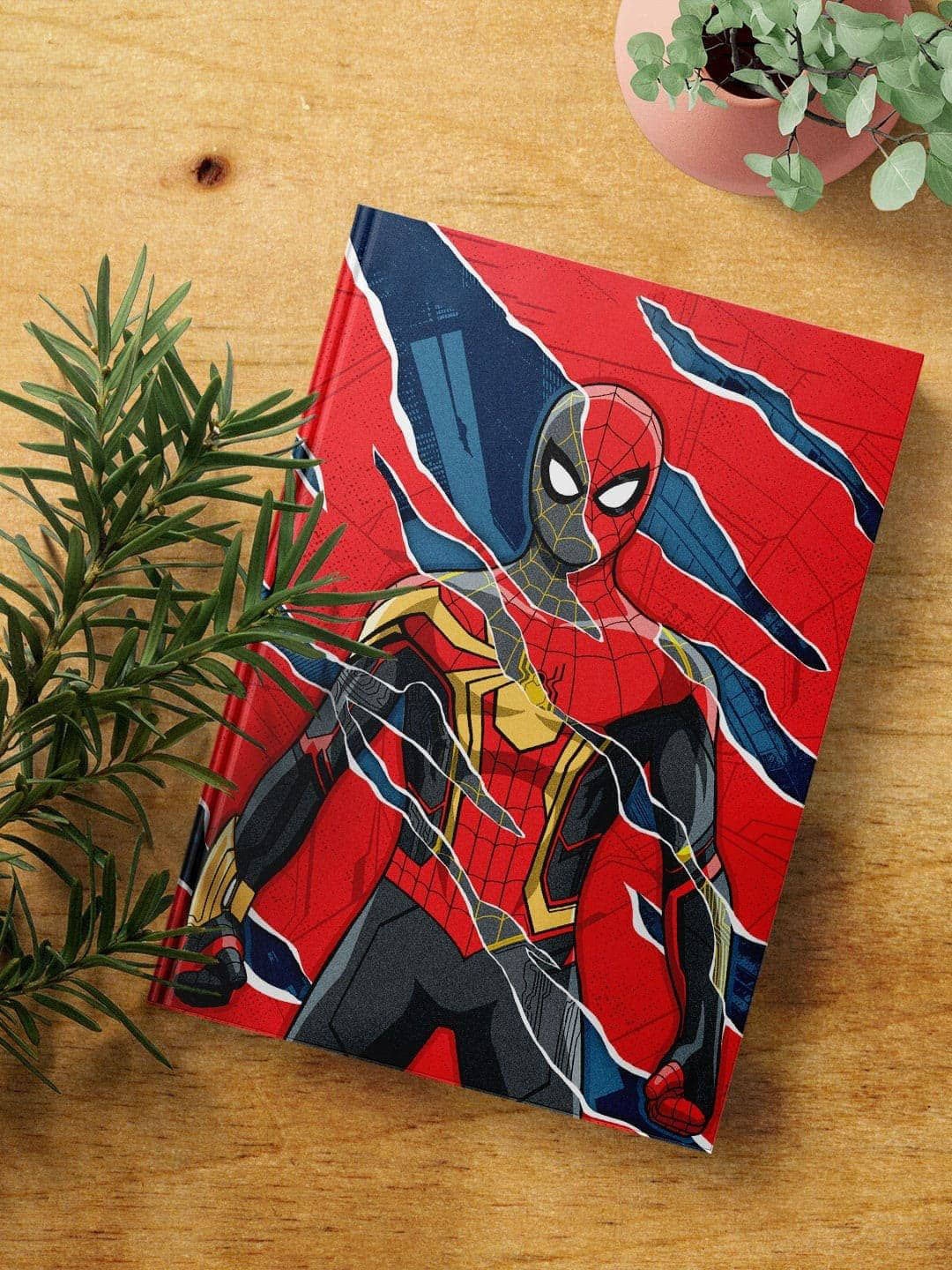 

macmerise Red & Blue All 3 Spider Printed A5 Ruled Notebook